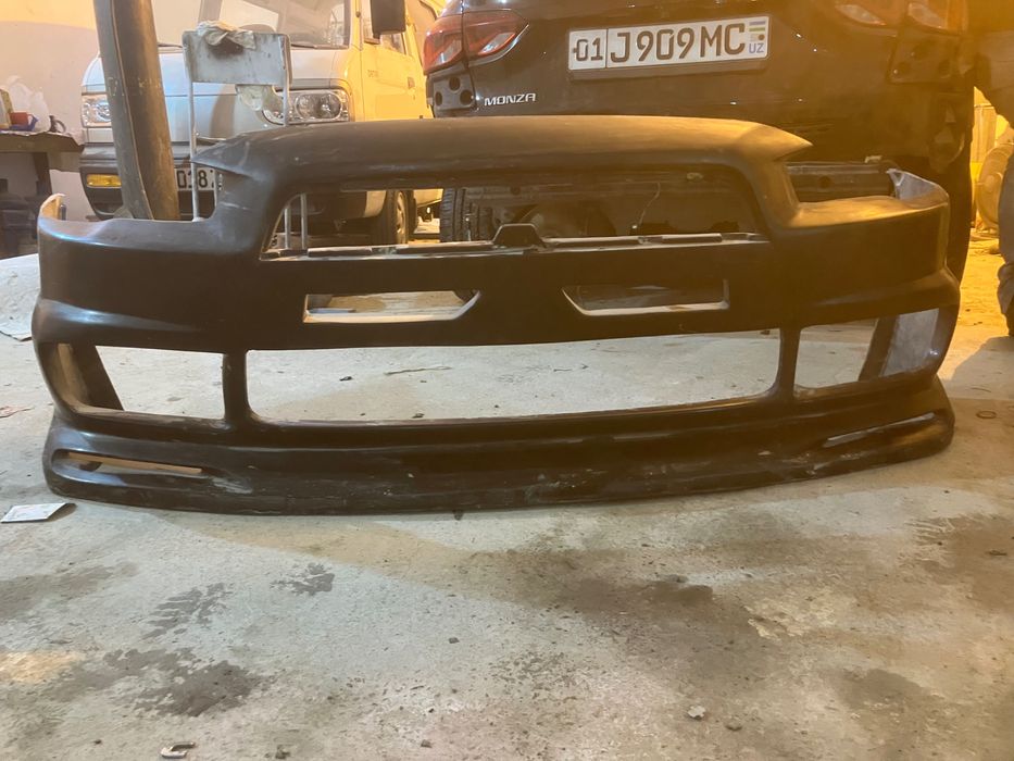 Кастомный передний бампер на Lancer 10