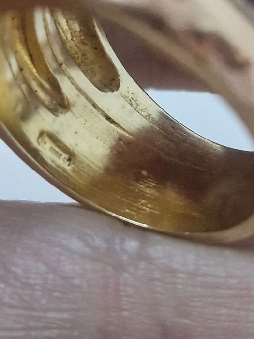 Inel argint masiv 925 placat cu aur roz,galben și rodiu