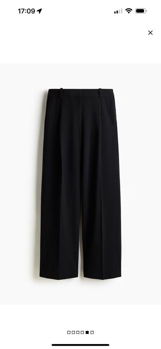 Черен елегантен дамски панталон HM