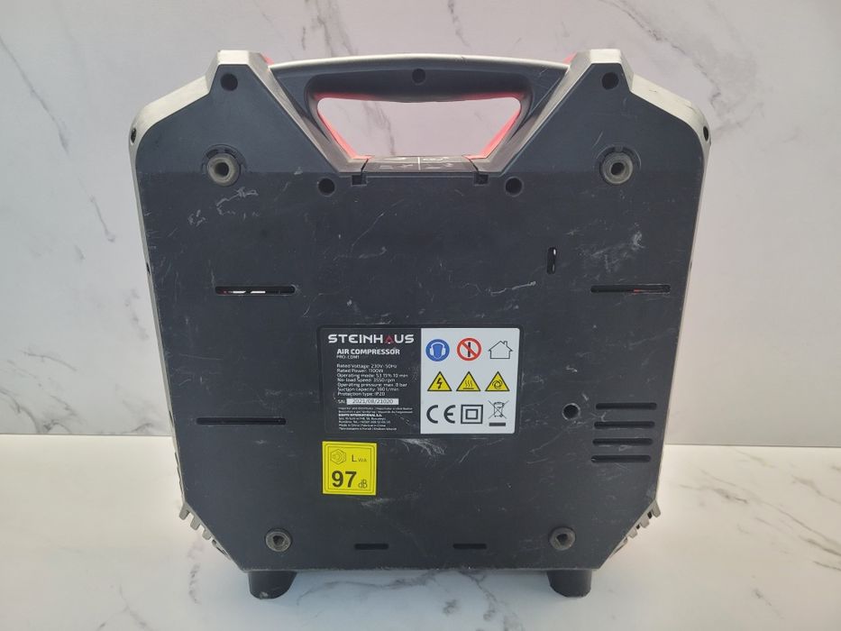 Compresor aer fără ulei Steinhaus Start, cu piston 1100W, 8bar, 180l/m