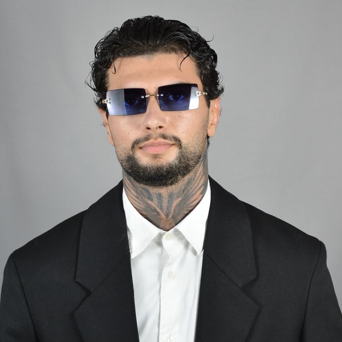 Ochelari de Soare Unisex Albastru rama dreptunghiulara UV