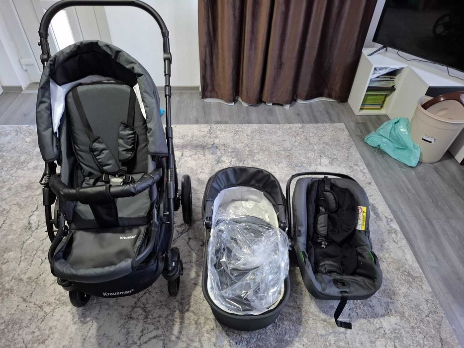 Vand carucior Krausman - Combo Max Dark Grey – Testat ADAC