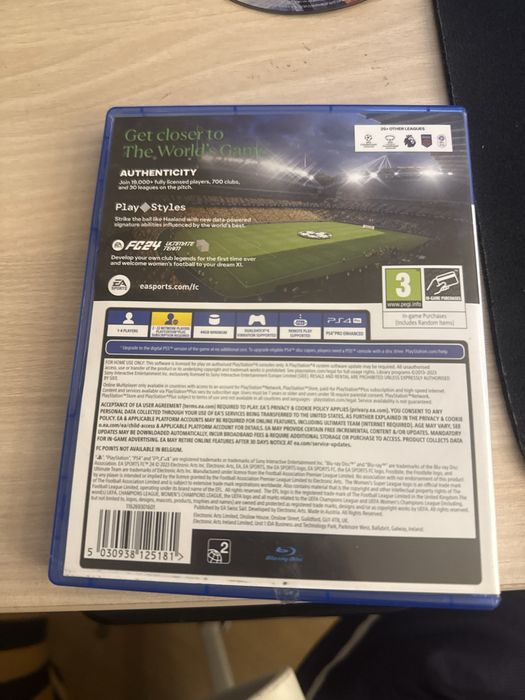 Диск fc24 на ps4