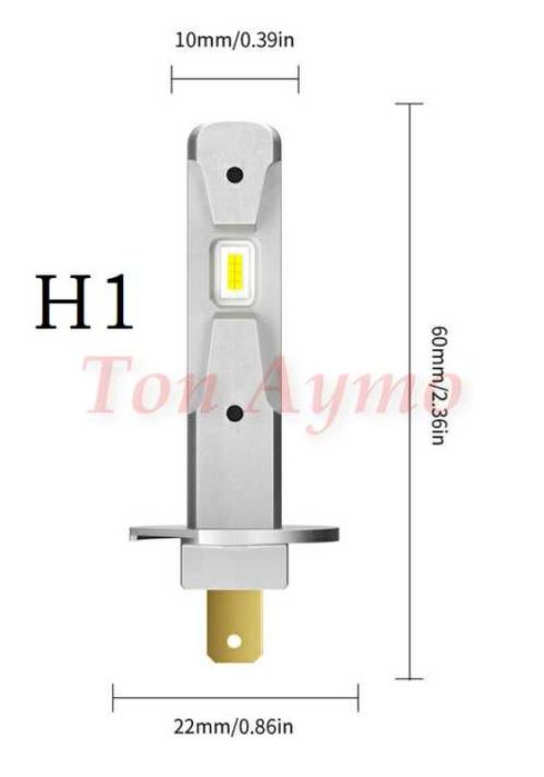 Лед LED Крушки 1:1 За Рефлекторни Фарове Plug & Play