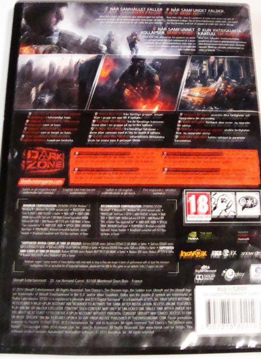 PC DVD-ROM The Division+Surefire model 48702