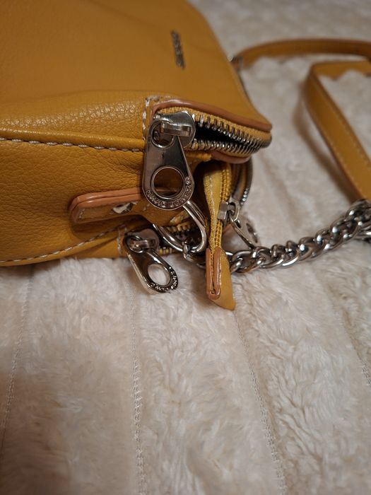 Дамска чанта-цвят горчица