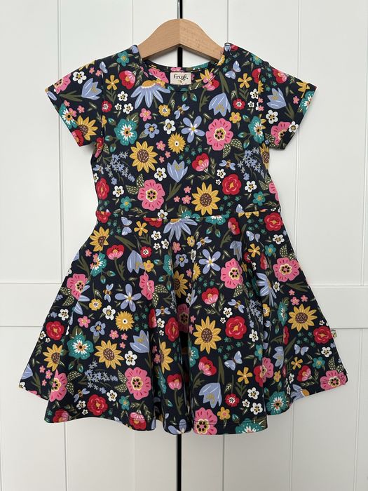 Rochita Frugi tip skater, cu maneci scurte 98 cm, 2-3 ani - NOUA