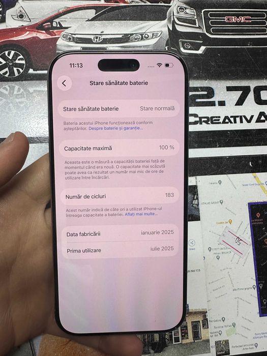 Iphone 16 Pro/128 GB/100%BAT -183 CICLURI/CreativAmanet
