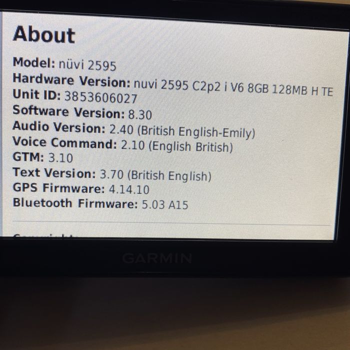 Navigatie GARMIN model