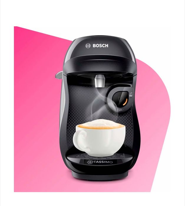 Еспресо машина, BOSCH Tassimo Happy TAS1002, 0.7л, 1400W, черна
