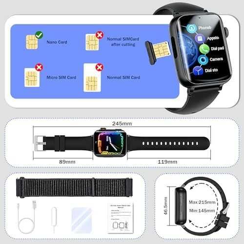 Нов черен Смарт часовник за деца GPS WiFi LBS 4G видео разговор SOS бутон игри