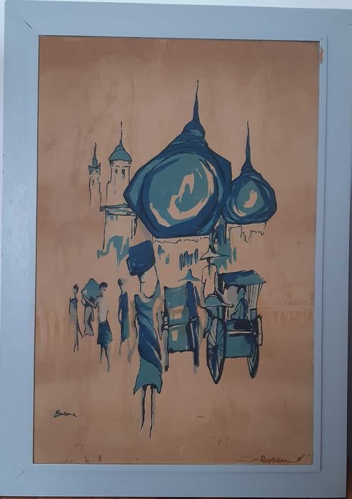 Две автентични азиатски платна