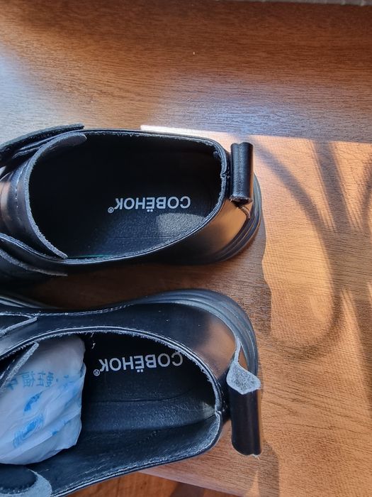 Туфли школьные кожаные