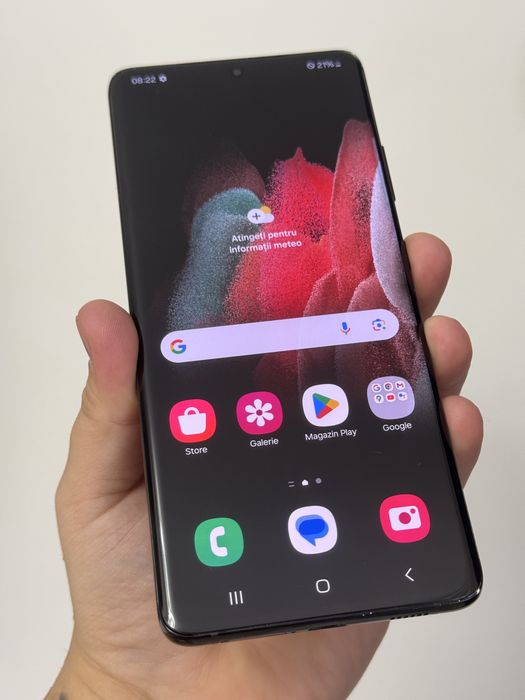 SAMSUNG Galaxy S21 Ultra 5G, 128GB, 12GB RAM, Dual SIM, Phantom Black