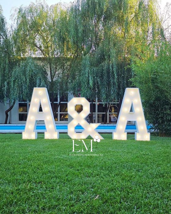 Cifre si Litere luminoase VOLUMETRICE (LED) Majorat / Zile de Nastere