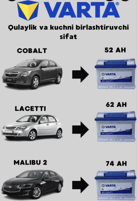 Akkumulyator Akumulyator malibu 2 onix gentra cobilt nexia tracker