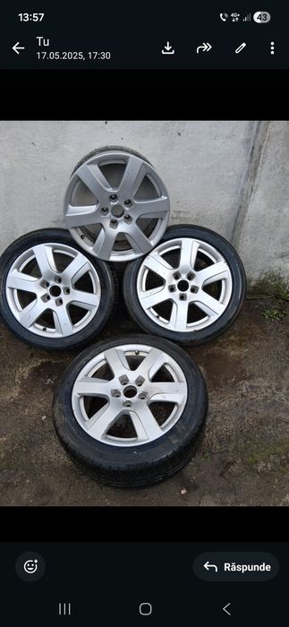 Vând  5 jante audi pe 18, nu ofer transport