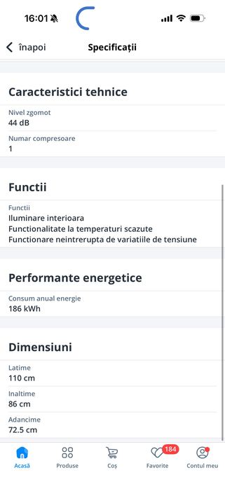 Lada frigorifica Arctic