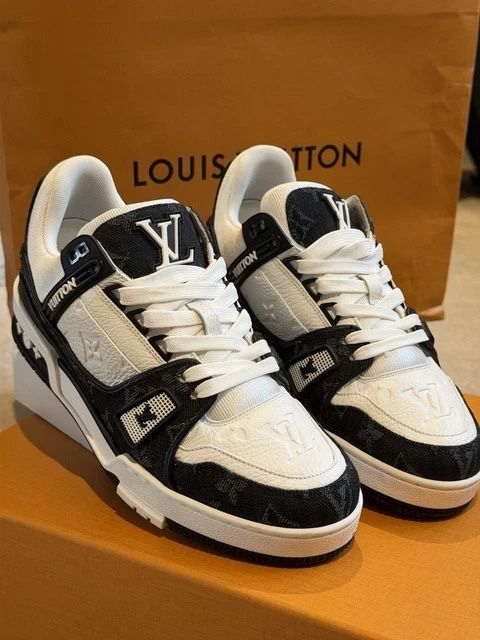 #REDUCERE# Louis Vuitton trainer black #VERIFICARE COLET#