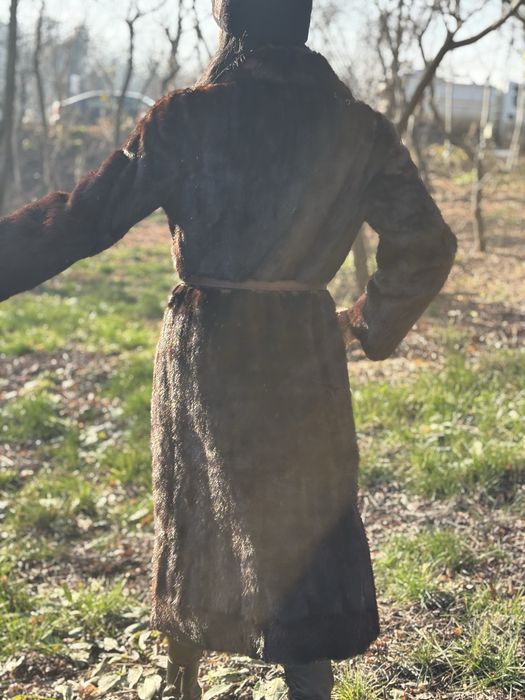 Дълго палто норка