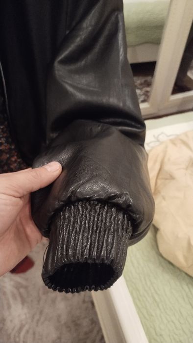 Кожанный куртка 52 размер норка