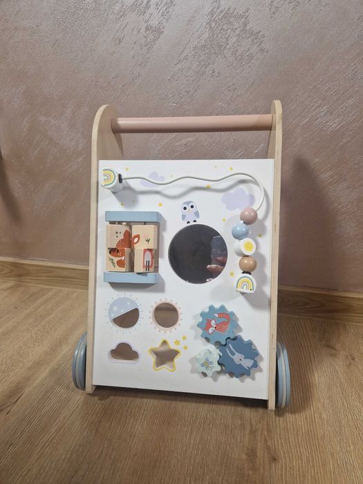 Дървена играчка за прохождане Moni Toys