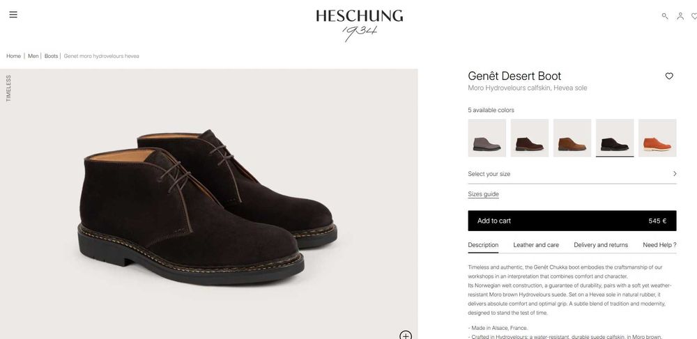 Ghete lace up 43.5 44 de lux HESCHUNG lucrate manual piele superioara