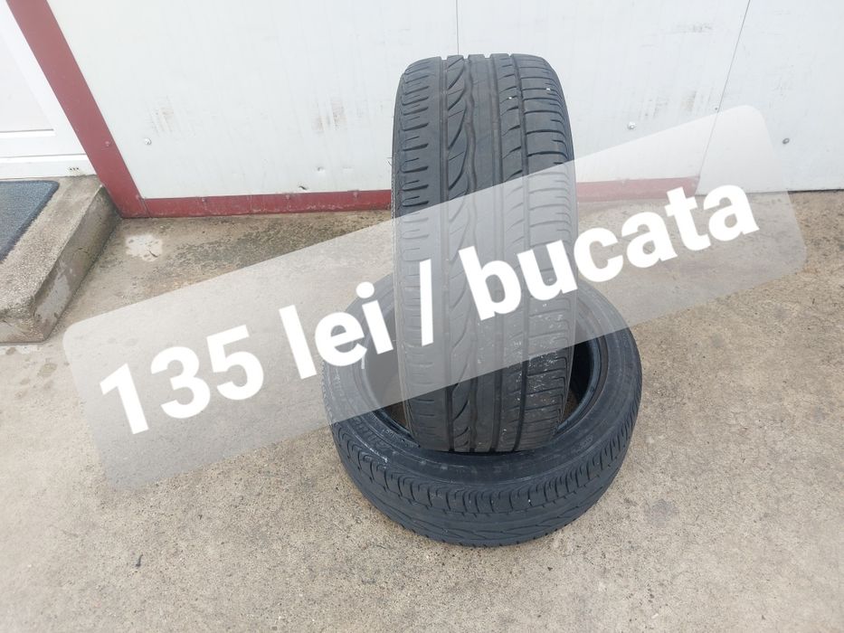 135 lei bucata! Doua anvelope de vara 225 45 r17 Bridgestone! 7 mm
