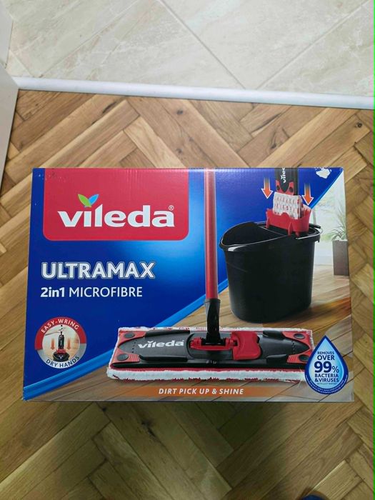 Комплект моп с кофа Vileda Ultramax 2 in 1 Microfibre