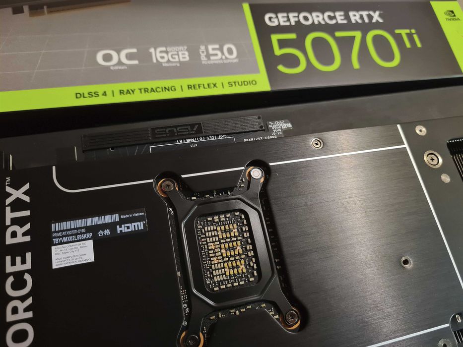 ASUS RTX 5070 Ti PRIME OC 16GB – ca nouă, garanție 36 luni + joc inclus (Resident Evil Requiem) – 5200 RON