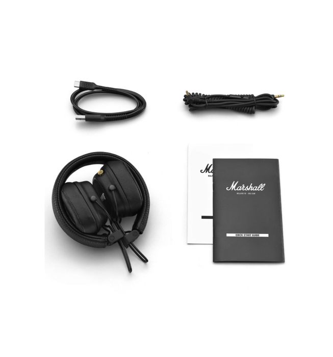 Casti audio On ear Marshall Major IV , Bluetooth , negru