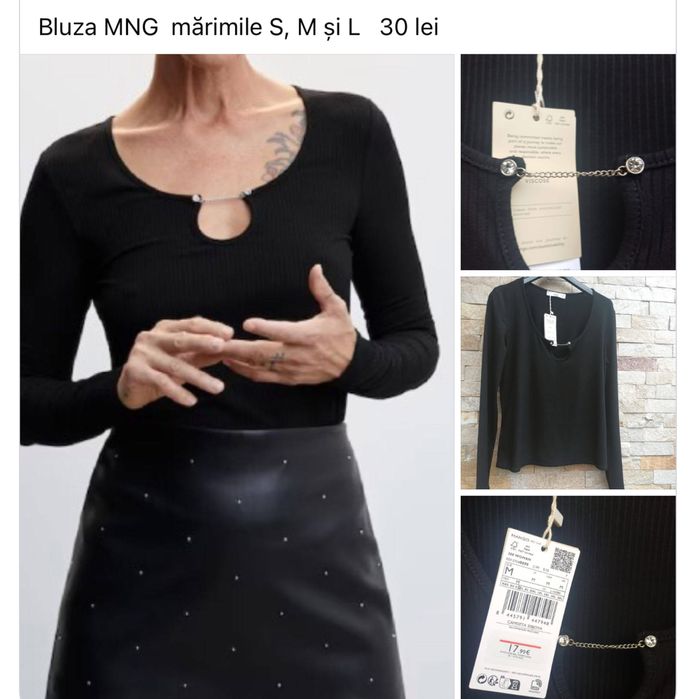 Geaca Zra si bluza mango