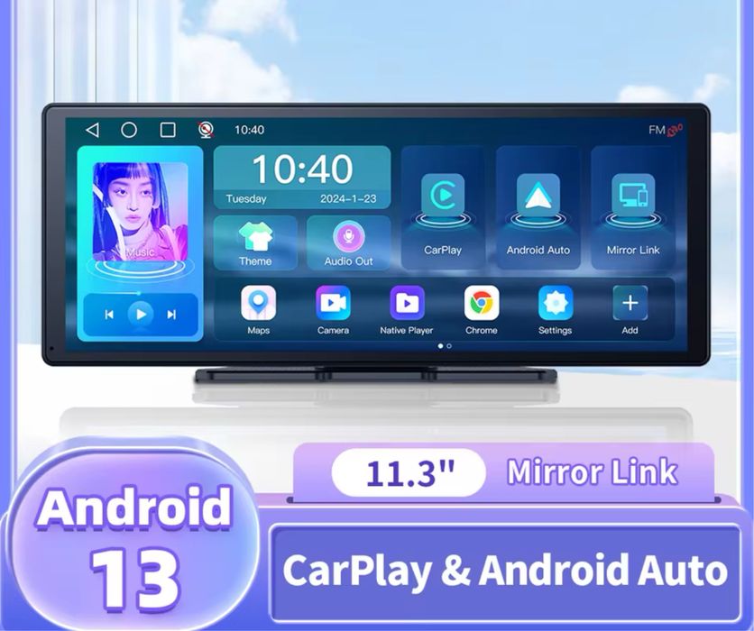 Navigatie Universala Android 13 & Carplay 11.3inch 2GB RAM 32GB