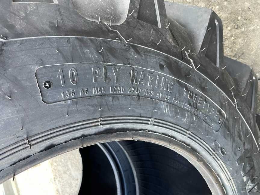 Cauciucuri noi 16.9-24 cu 10 pliuri marca OZKA pentru tractor fata