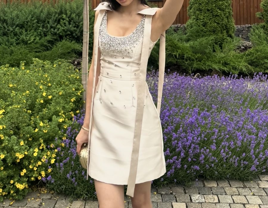 Платье Malli Amarige Mini Champagne, XS