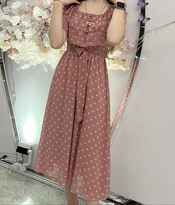 Платье в горошек