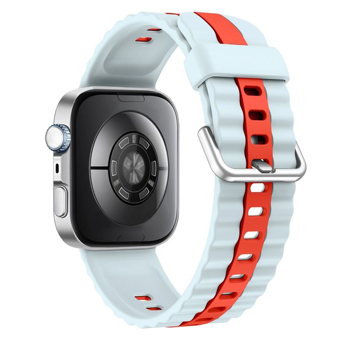 Huawei Watch Fit 3 4 4 Pro / STRIPE Двуцветна силиконова каишка