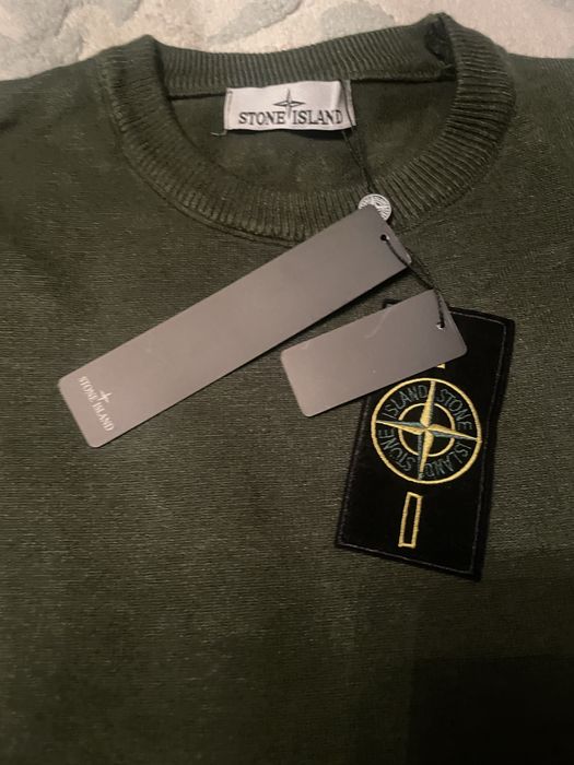 Худи stone island зеленый цвет