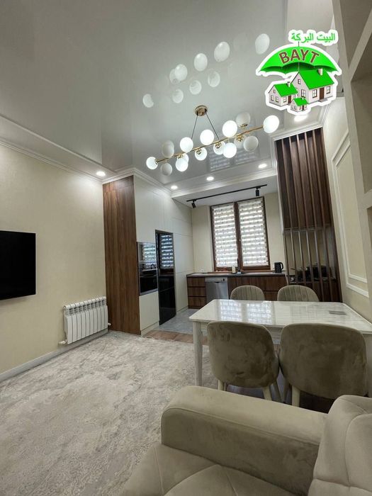 • СЕРГЕЛИ ХОКИМИЯТ 4/8/9 Евролюкс Обстановкой Продаётся квартира