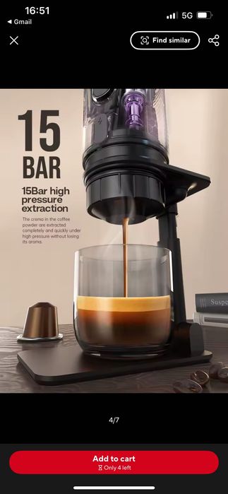 HiBREW H4A-premium кафемашина, 3в1, преносима, 80W, с калъф -