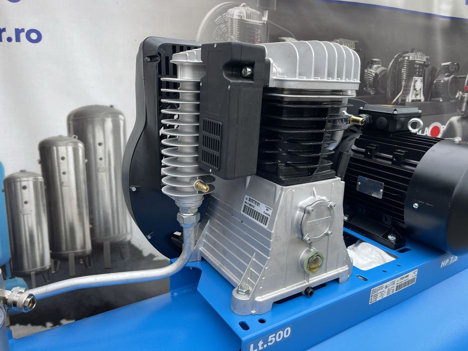 Compresor Profesional cu pistoane 500l/7,5HP/11Bar/5,5kw/Garantie 2ani