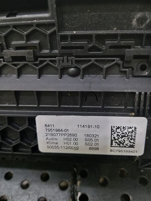 Panou comanda clima ac bmw x3 g01 795198401 641111419110