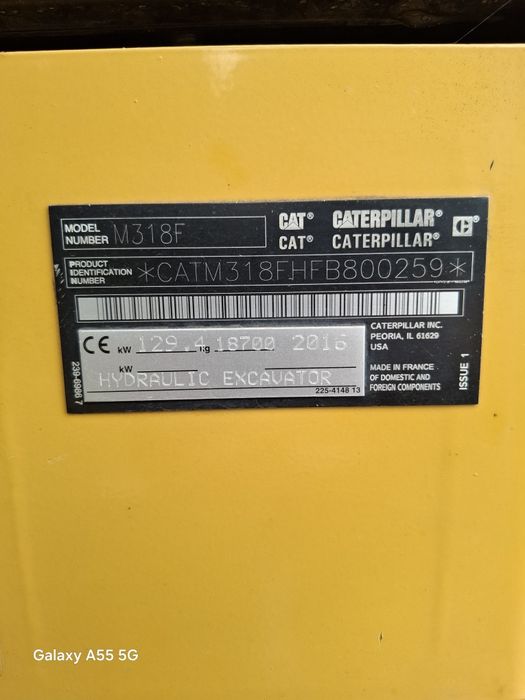 Excavator CATERPILLAR 318 F