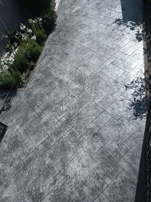 Beton amprentat dezactivat