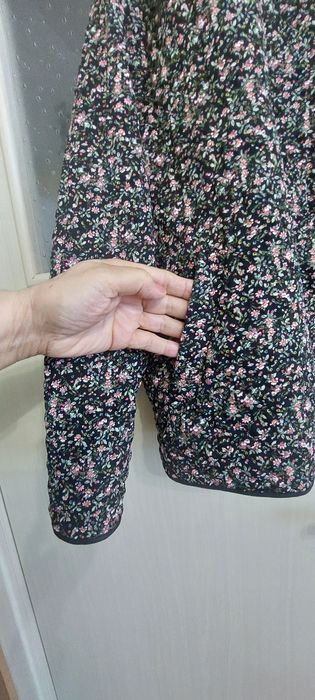 Дамска блуза на цветя XXL, елегантно сако L,черна жилетка XL