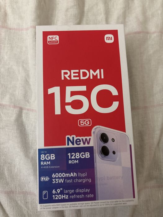 Redmi 15C 5g чисто нов е!
