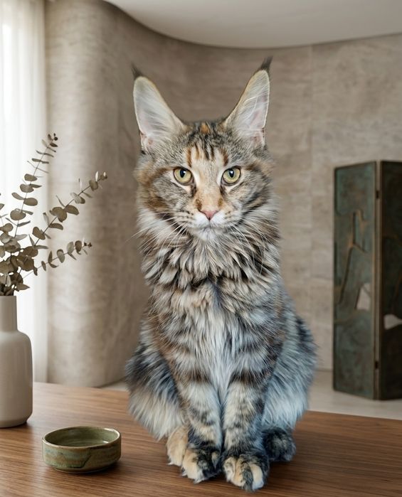 Кошечка Мейн Кун классика