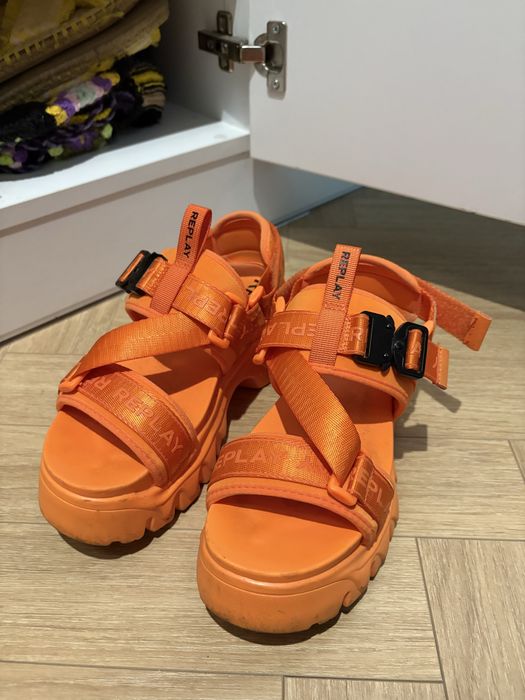 Оранжеви Сандали Replay GWSA6 - оригинални