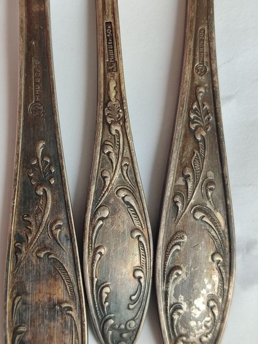 Столовый сервиз посеребренные