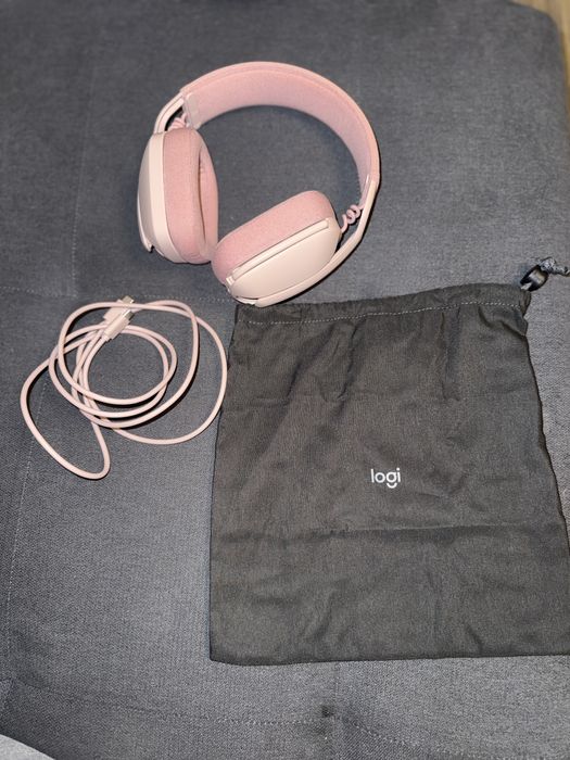 Casti Logitech Zone Vibe 100, USB + Bluetooth - Rose